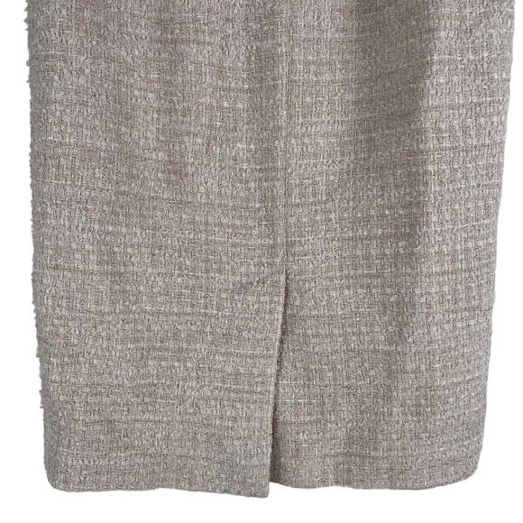 MaxMara Tweed Pencil Skirt Wool Blend Knee Length Size 4 - Picture 5 of 6